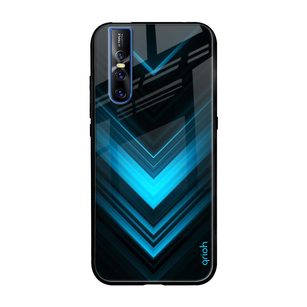 Vertical Blue Arrow Vivo V15 Pro Glass Cases & Covers Online