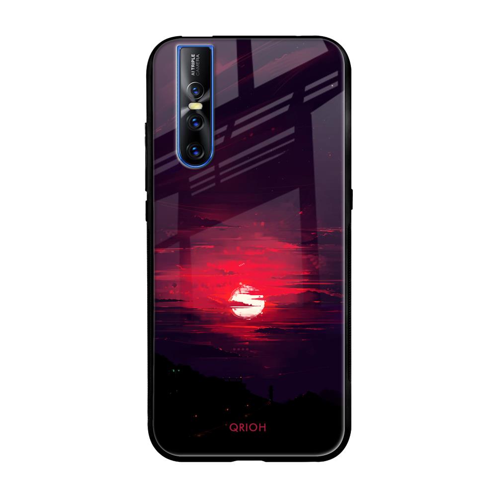 Morning Red Sky Vivo V15 Pro Glass Cases & Covers Online