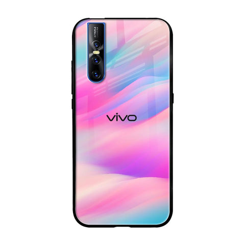 Colorful Waves Vivo V15 Pro Glass Cases & Covers Online