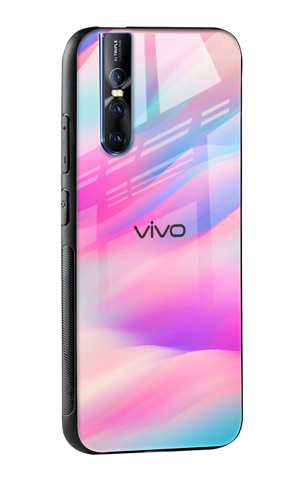 Colorful Waves Glass case for Vivo V15 Pro