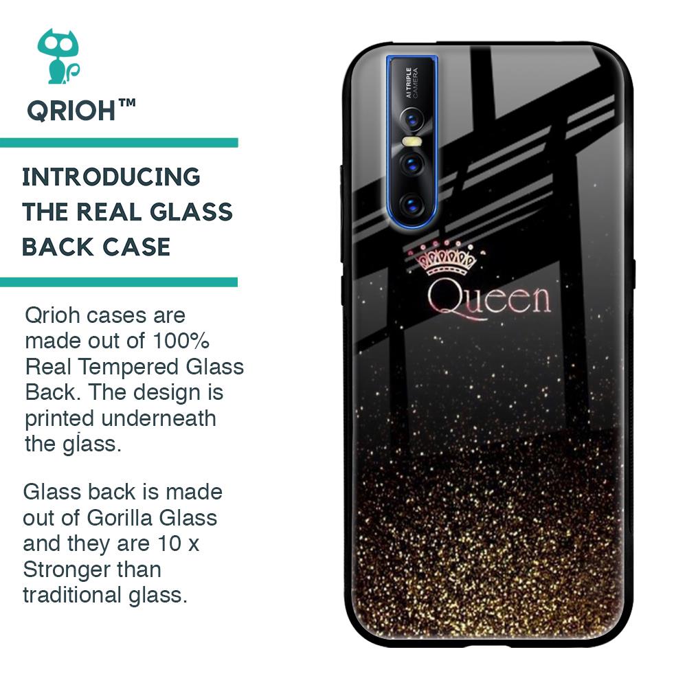 I Am The Queen Glass case for Vivo V15 Pro