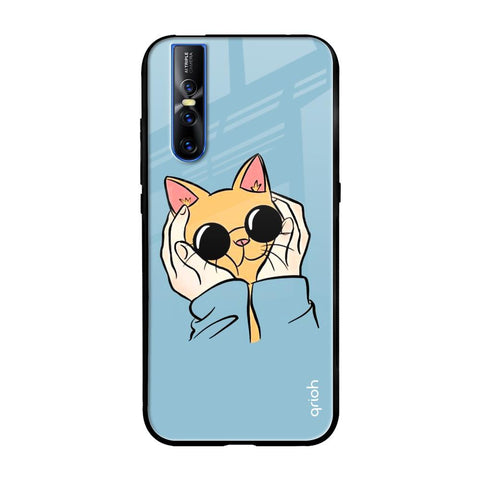 Adorable Cute Kitty Vivo V15 Pro Glass Cases & Covers Online