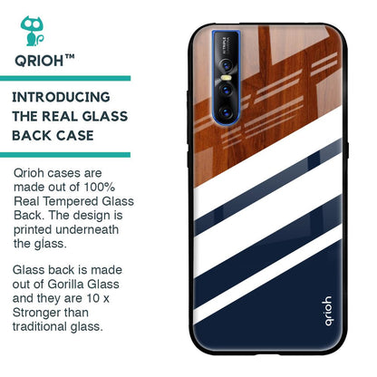 Bold Stripes Glass case for Vivo V15 Pro