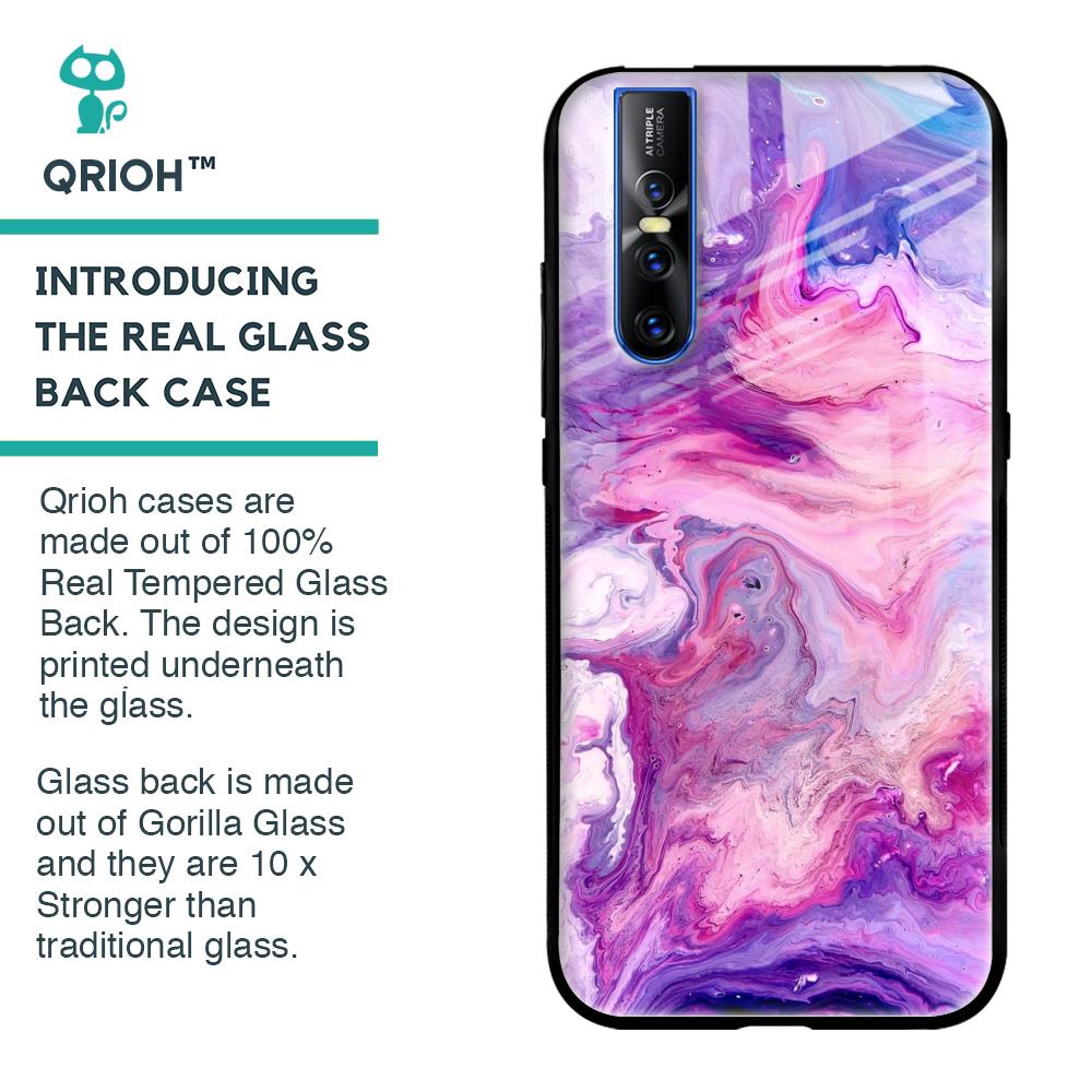 Cosmic Galaxy Glass Case for Vivo V15 Pro