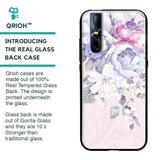 Elegant Floral Glass case for Vivo V15 Pro