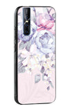 Elegant Floral Glass case for Vivo V15 Pro