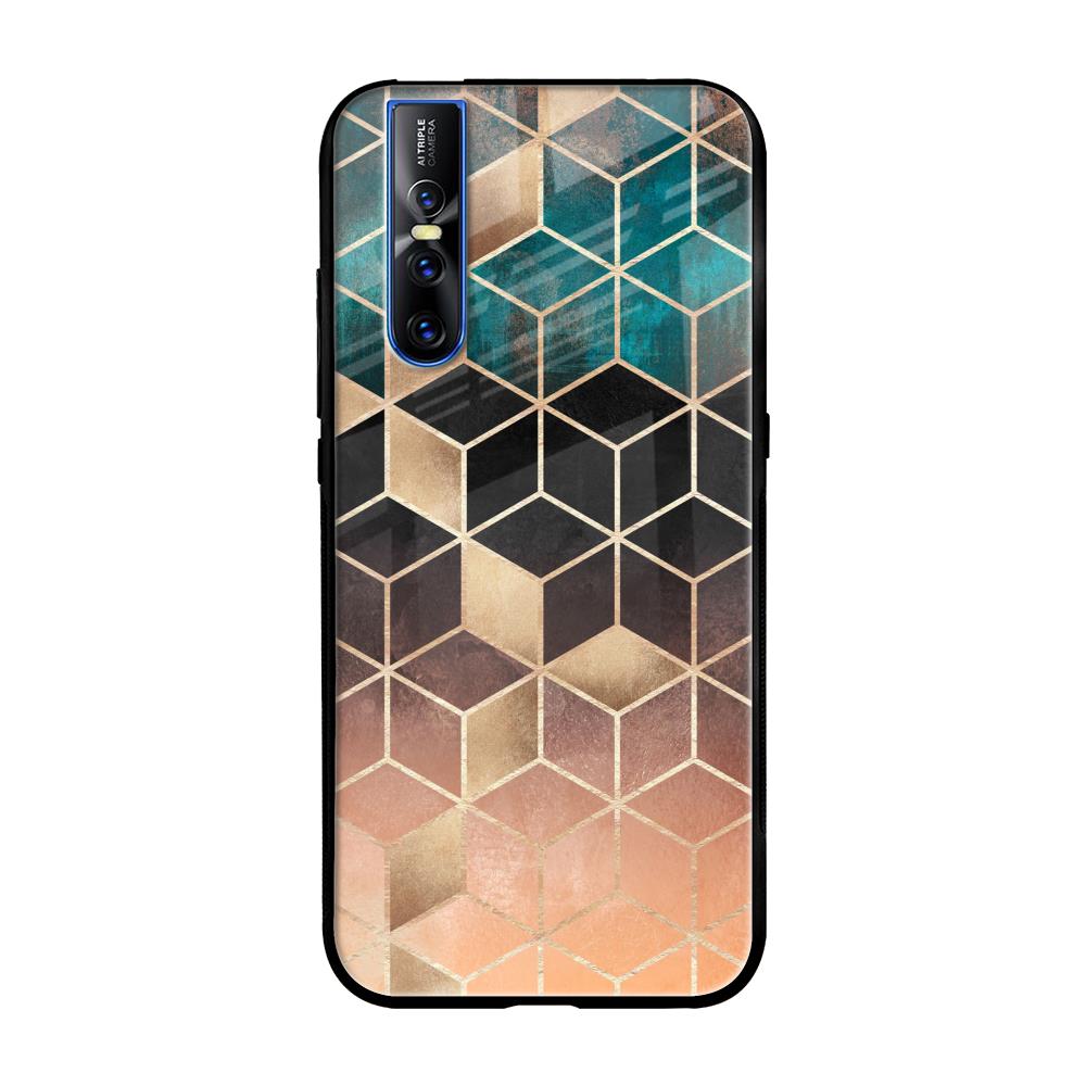 Bronze Texture Vivo V15 Pro Glass Cases & Covers Online