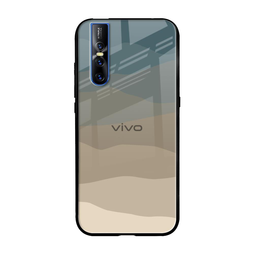 Abstract Mountain Pattern Vivo V15 Pro Glass Back Cover Online