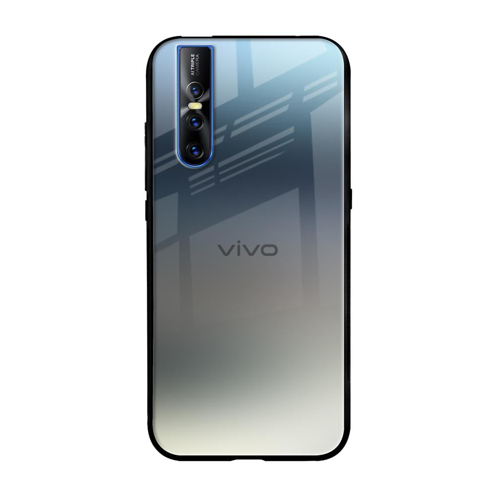Tricolor Ombre Vivo V15 Pro Glass Back Cover Online