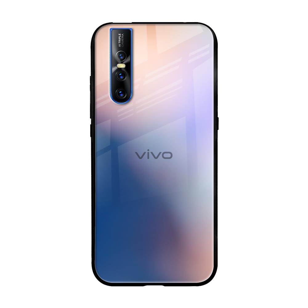 Blue Mauve Gradient Vivo V15 Pro Glass Back Cover Online