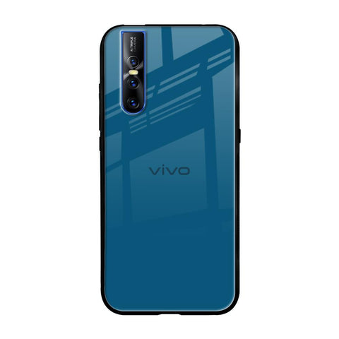 Cobalt Blue Vivo V15 Pro Glass Back Cover Online