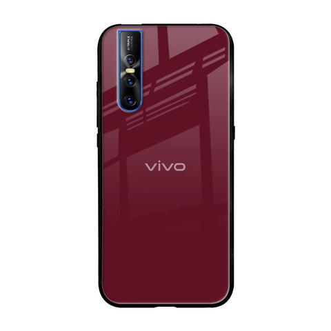 Classic Burgundy Vivo V15 Pro Glass Back Cover Online