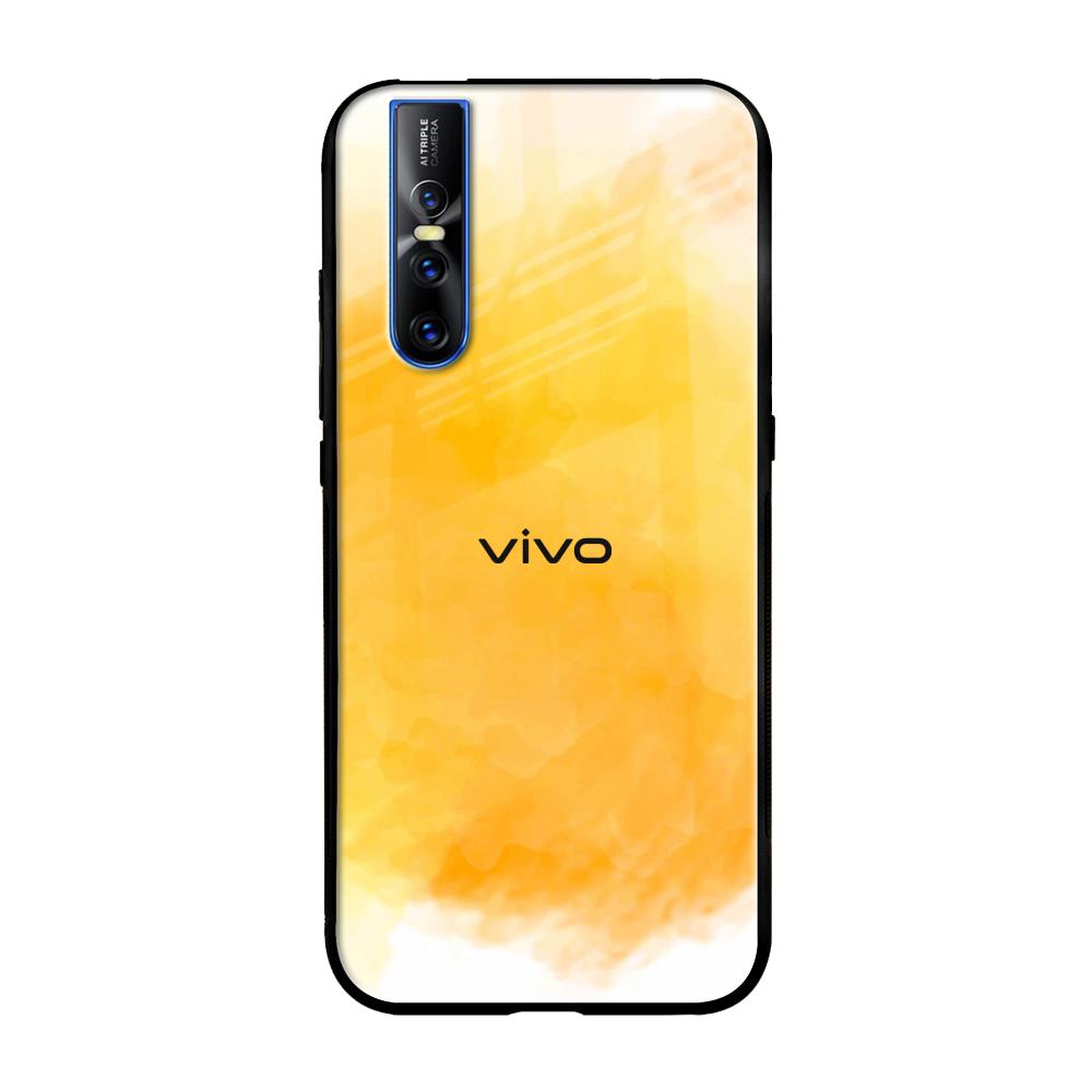 Rustic Orange Vivo V15 Pro Glass Back Cover Online