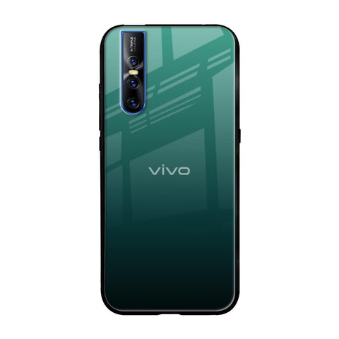 Palm Green Vivo V15 Pro Glass Back Cover Online