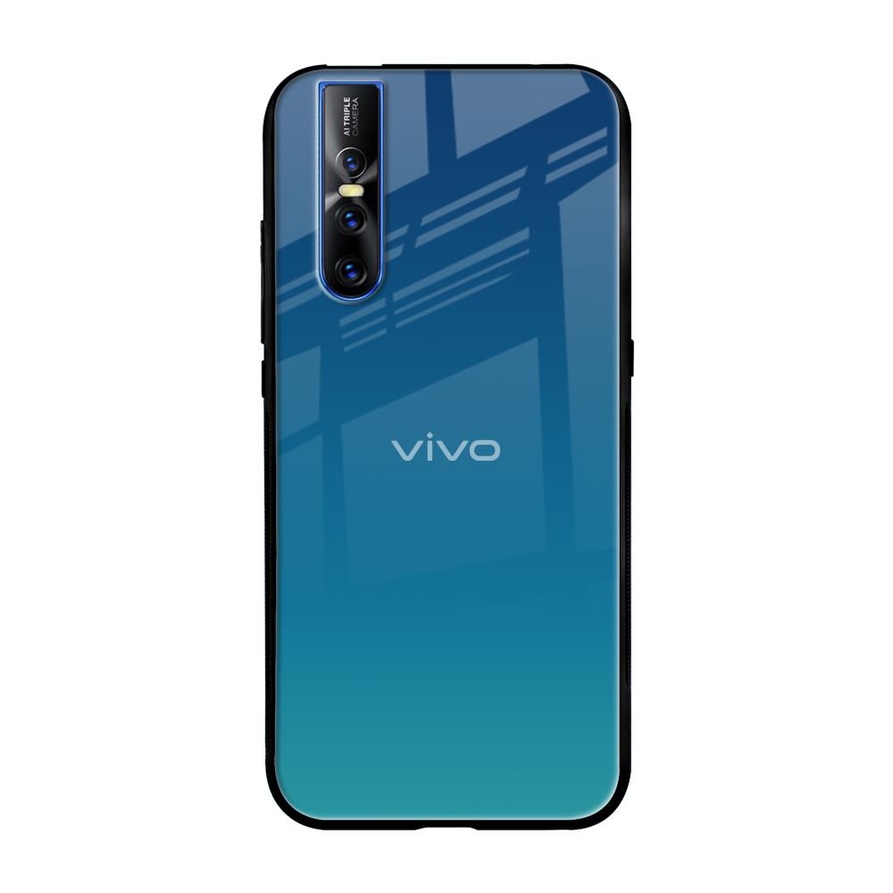 Celestial Blue Vivo V15 Pro Glass Back Cover Online