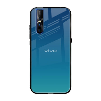 Celestial Blue Vivo V15 Pro Glass Back Cover Online