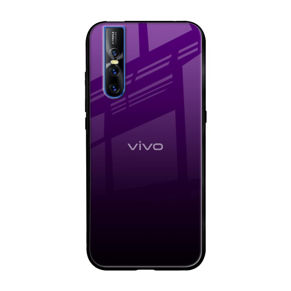 Harbor Royal Blue Vivo V15 Pro Glass Back Cover Online