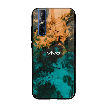 Watercolor Wave Vivo V15 Pro Glass Back Cover Online