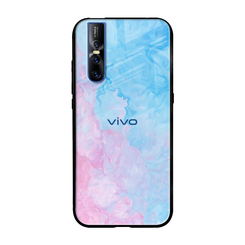 Mixed Watercolor Vivo V15 Pro Glass Back Cover Online