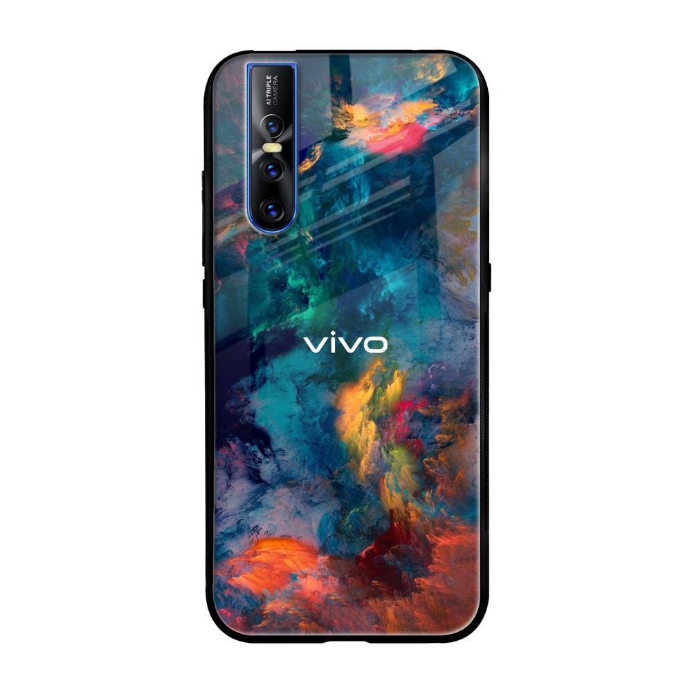 Colored Storm Vivo V15 Pro Glass Back Cover Online