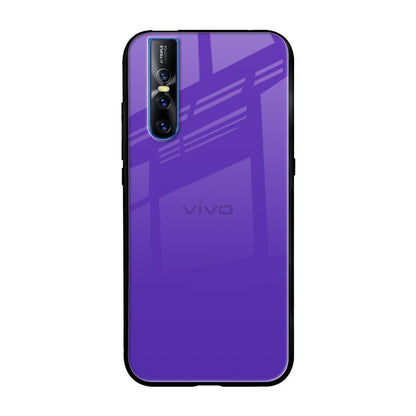 Amethyst Purple Vivo V15 Pro Glass Back Cover Online