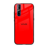 Blood Red Vivo V15 Pro Glass Back Cover Online