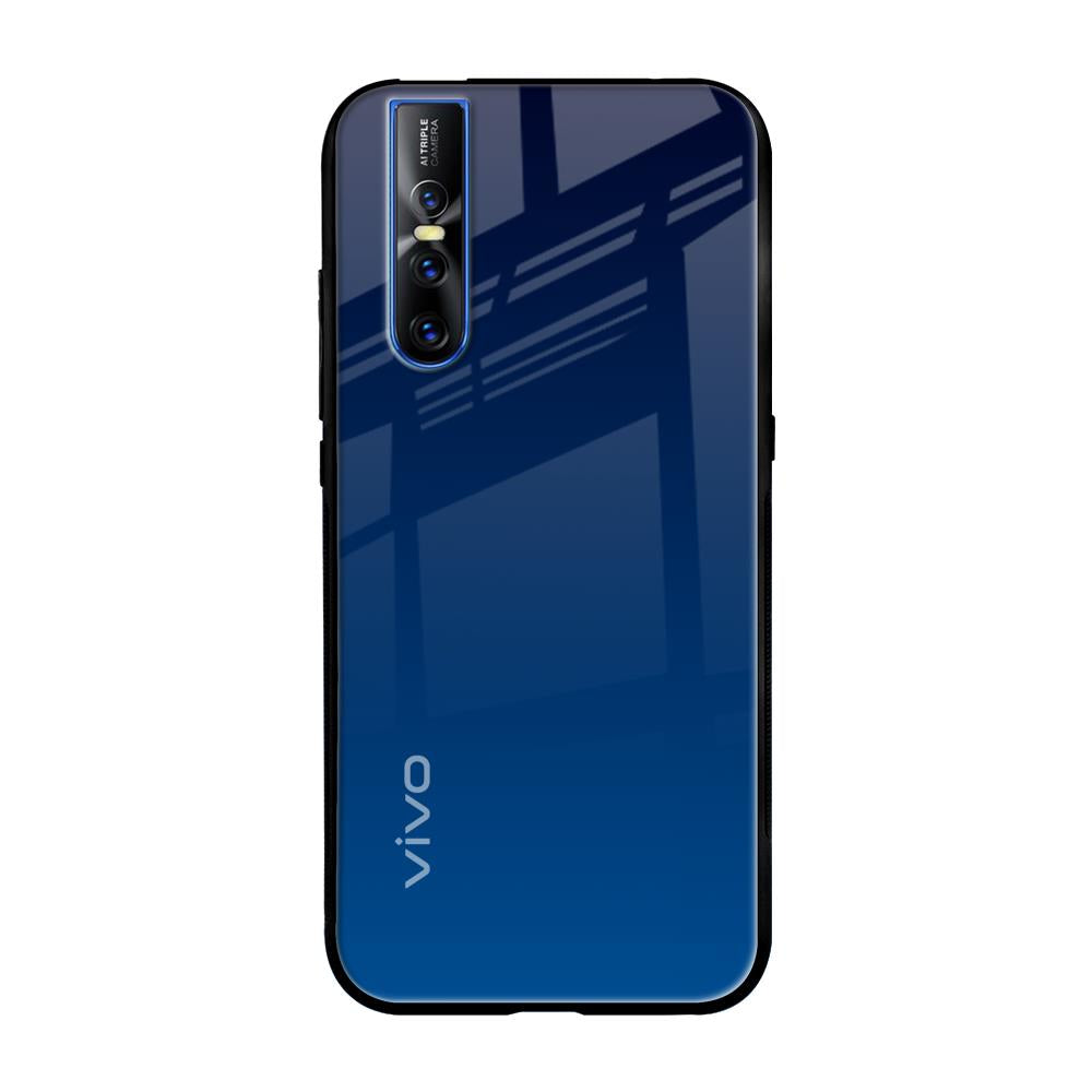 Very Blue Vivo V15 Pro Glass Back Cover Online