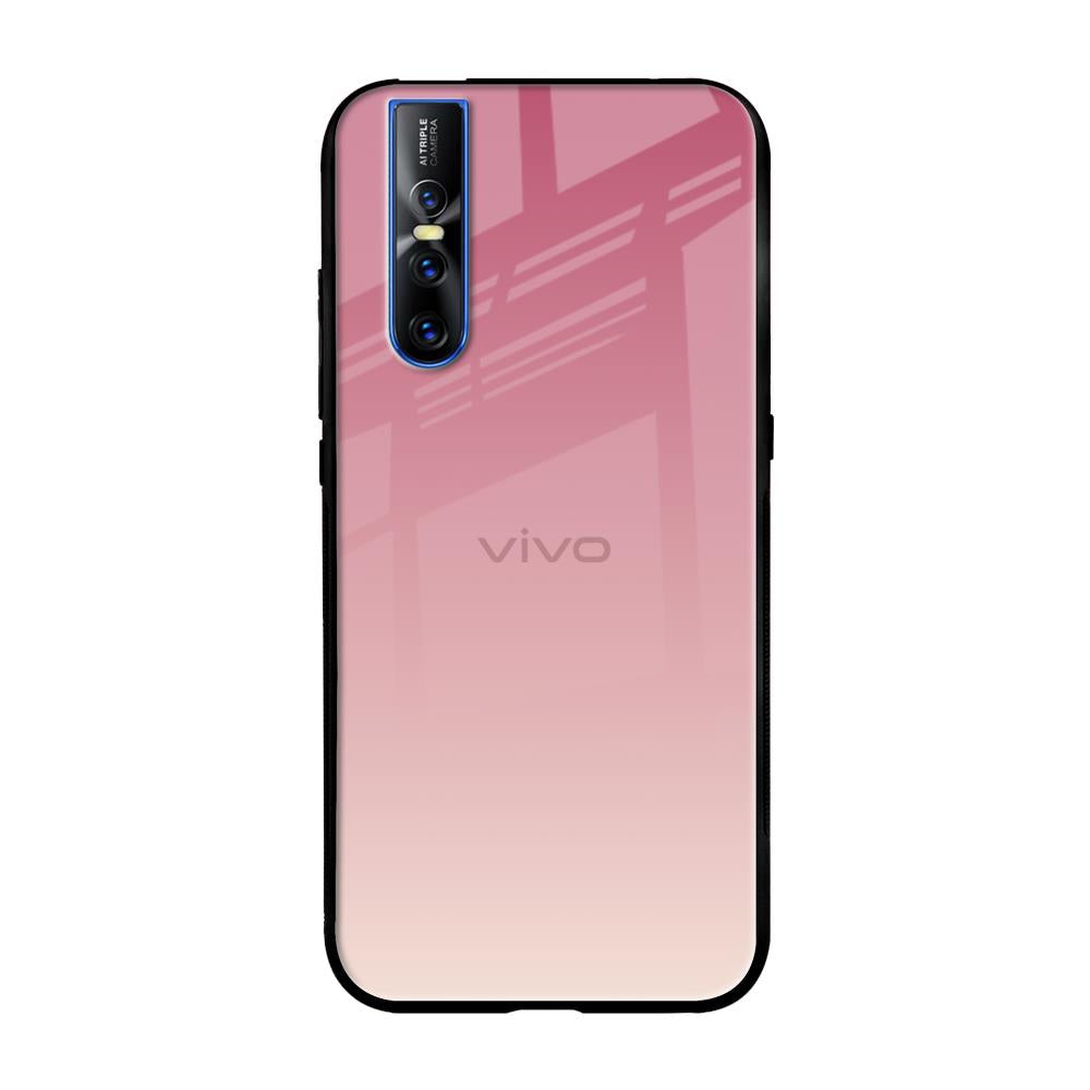 Blooming Pink Vivo V15 Pro Glass Back Cover Online