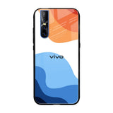 Wavy Color Pattern Vivo V15 Pro Glass Back Cover Online