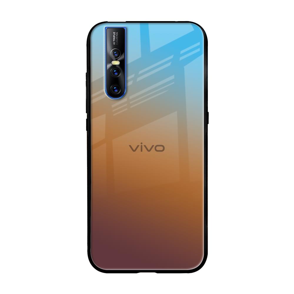Rich Brown Vivo V15 Pro Glass Back Cover Online