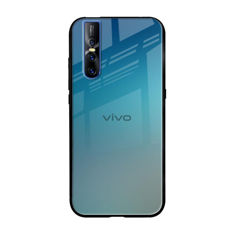 Sea Theme Gradient Vivo V15 Pro Glass Back Cover Online