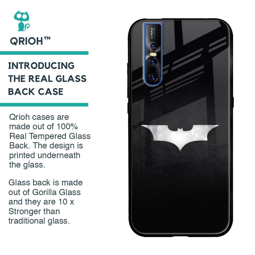 Super Hero Logo Glass Case for Vivo V15 Pro