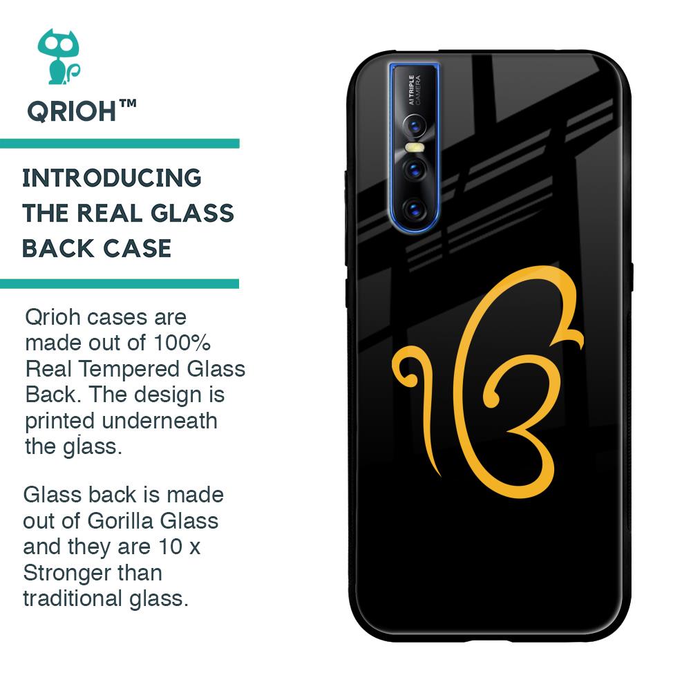 Luxury Fashion Initial Glass Case for Vivo V15 Pro