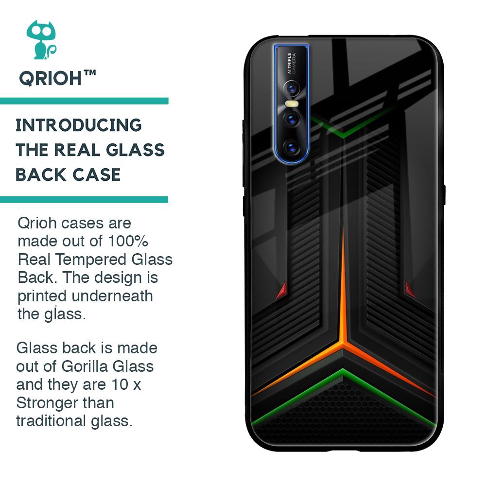 Modern Ultra Chevron Glass Case for Vivo V15 Pro