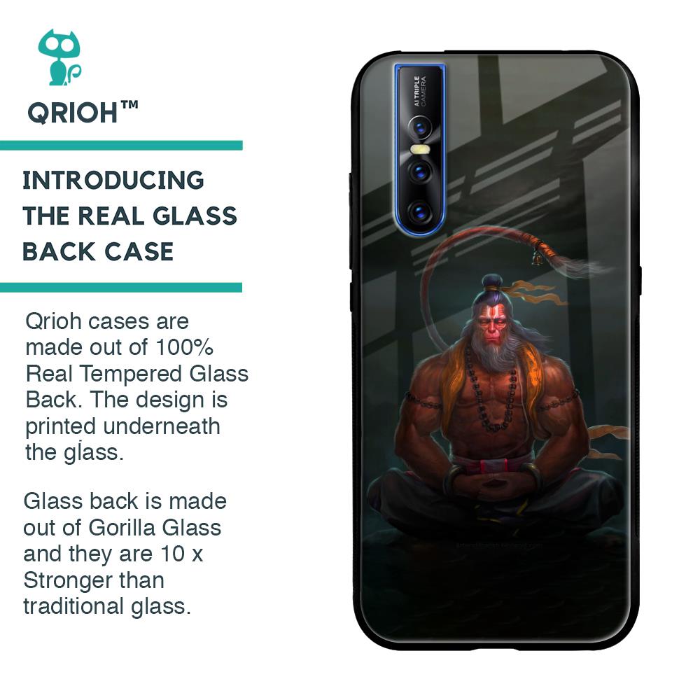Lord Hanuman Animated Glass Case for Vivo V15 Pro