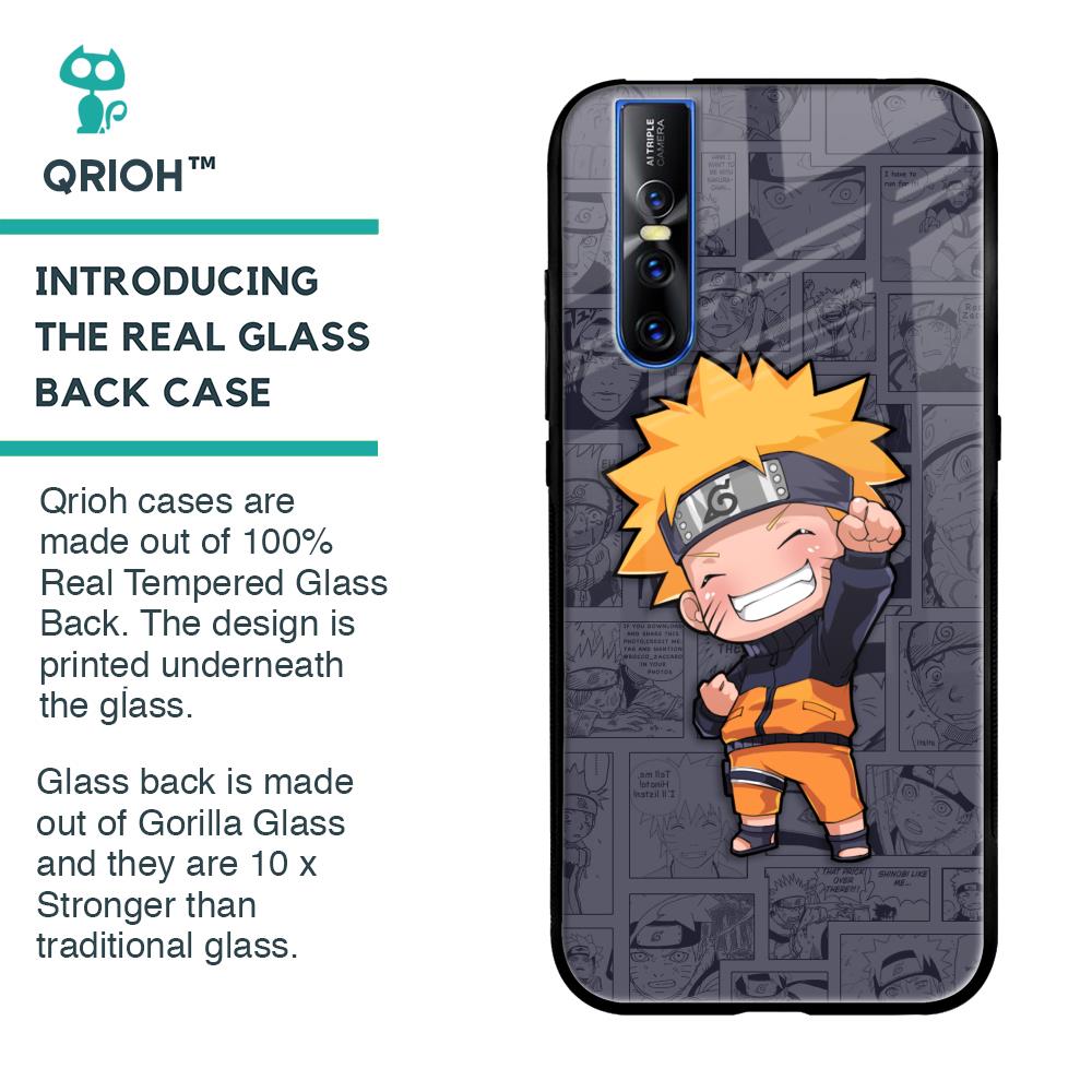Orange Chubby Glass Case for Vivo V15 Pro
