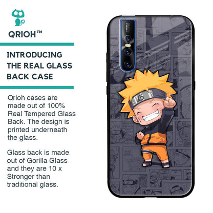Orange Chubby Glass Case for Vivo V15 Pro