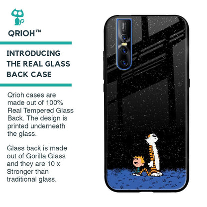 Night Sky Star Glass Case for Vivo V15 Pro