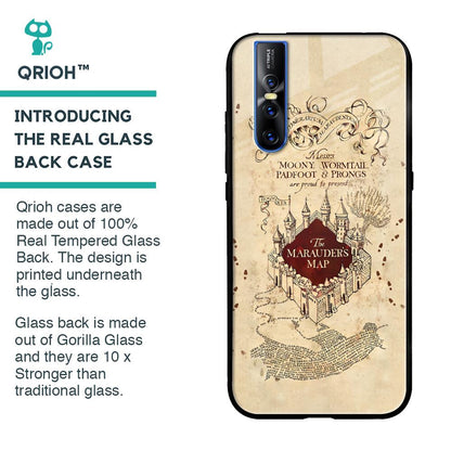 Magical Map Glass Case for Vivo V15 Pro