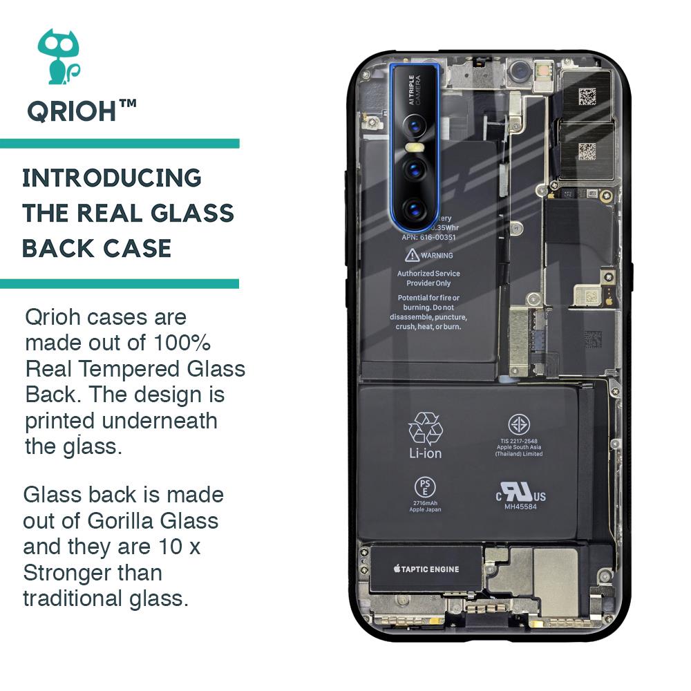 Skeleton Inside Glass Case for Vivo V15 Pro