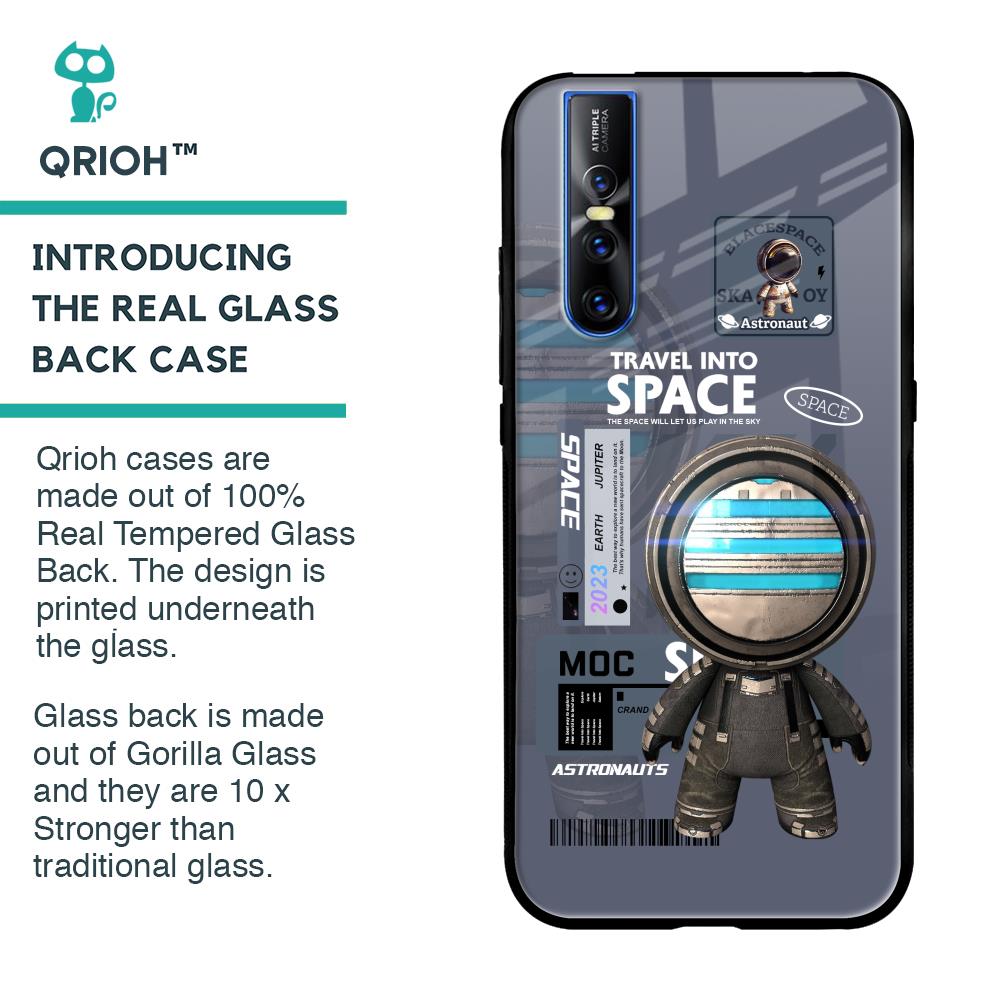 Space Travel Glass Case for Vivo V15 Pro
