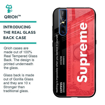 Supreme Ticket Glass Case for Vivo V15 Pro