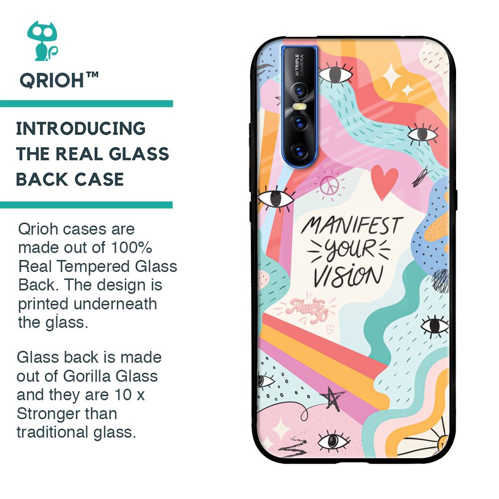 Vision Manifest Glass Case for Vivo V15 Pro