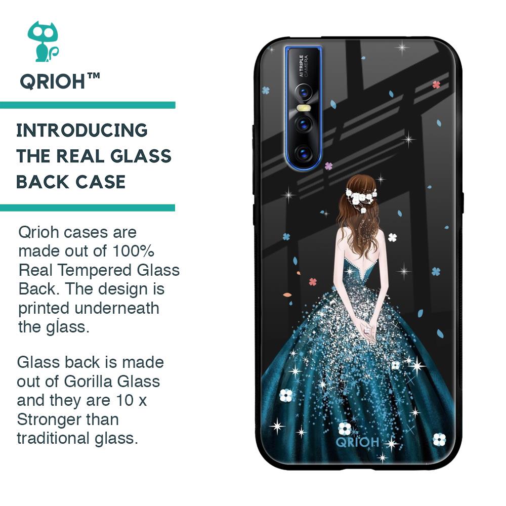 Queen Of Fashion Glass Case for Vivo V15 Pro