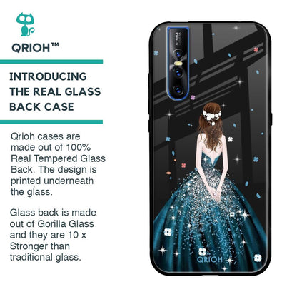 Queen Of Fashion Glass Case for Vivo V15 Pro