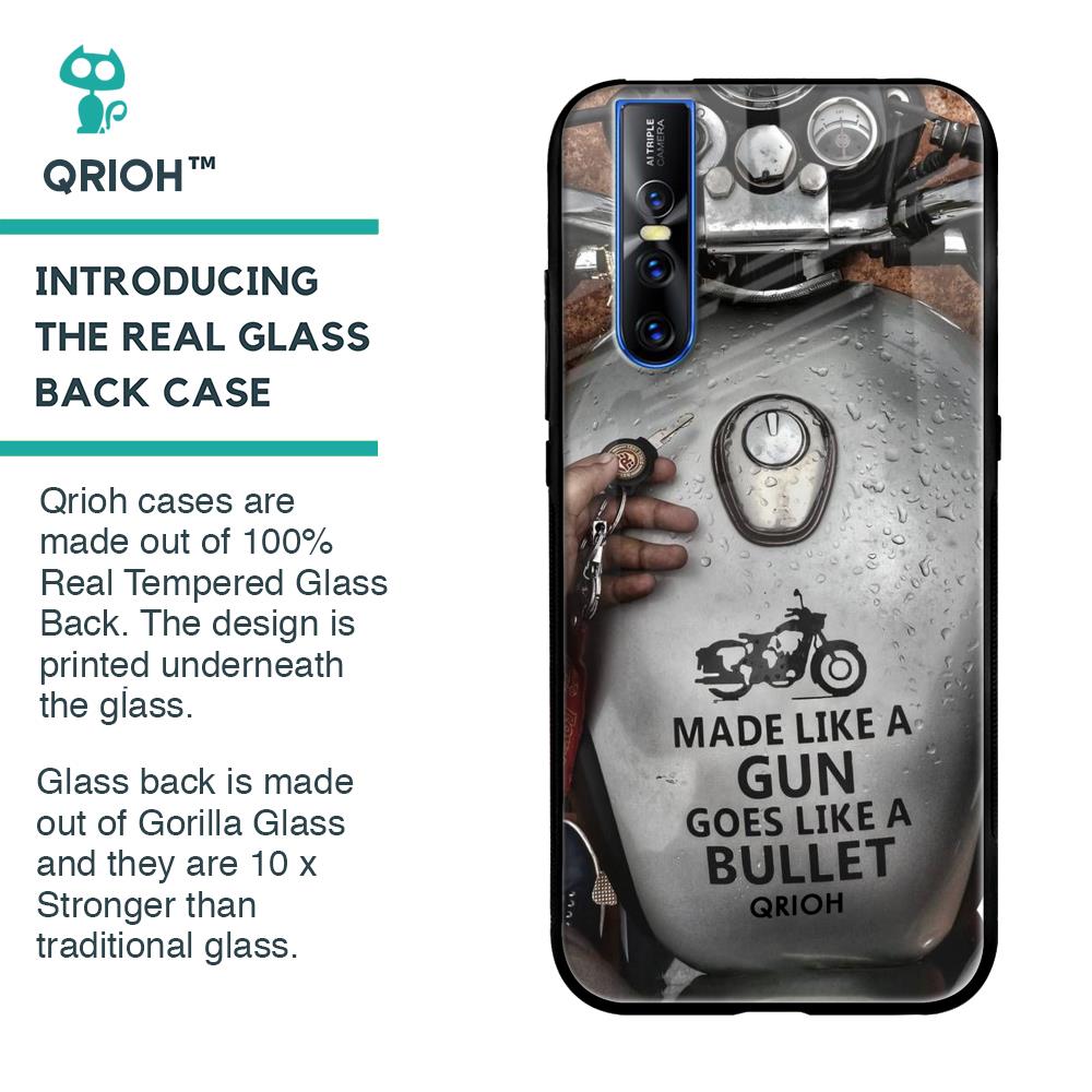Royal Bike Glass Case for Vivo V15 Pro
