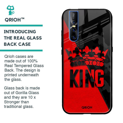 I Am A King Glass Case for Vivo V15 Pro