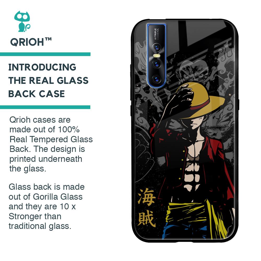 Dark Luffy Glass Case for Vivo V15 Pro