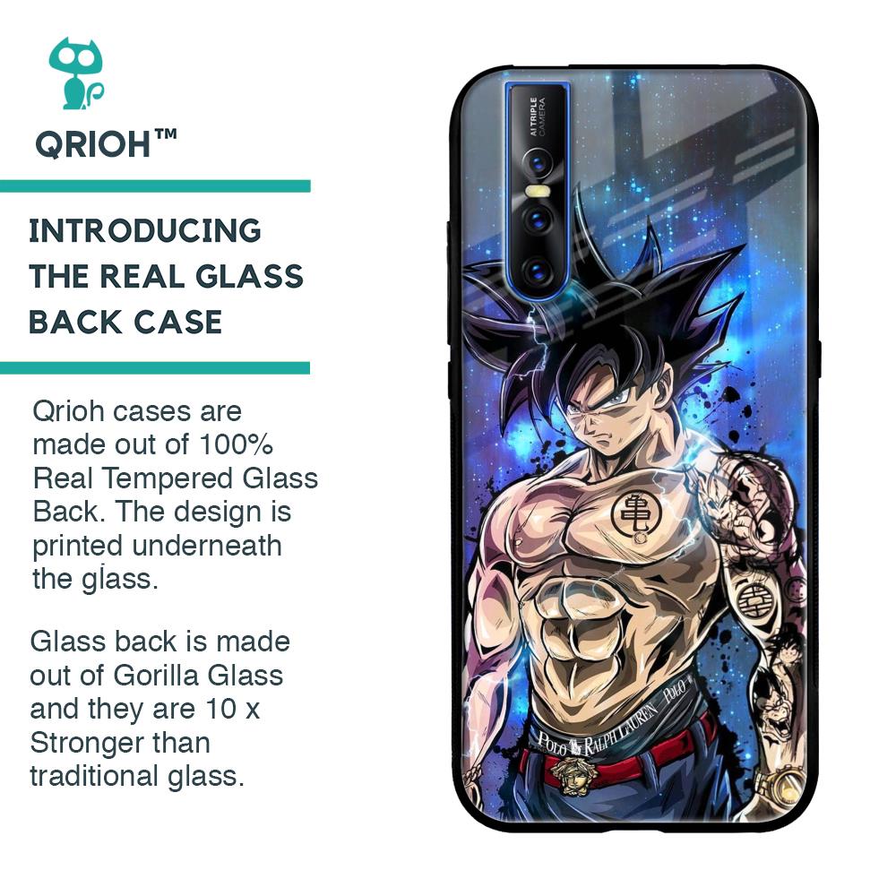 Branded Anime Glass Case for Vivo V15 Pro
