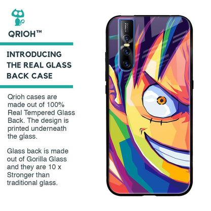 Monkey Wpap Pop Art Glass Case for Vivo V15 Pro